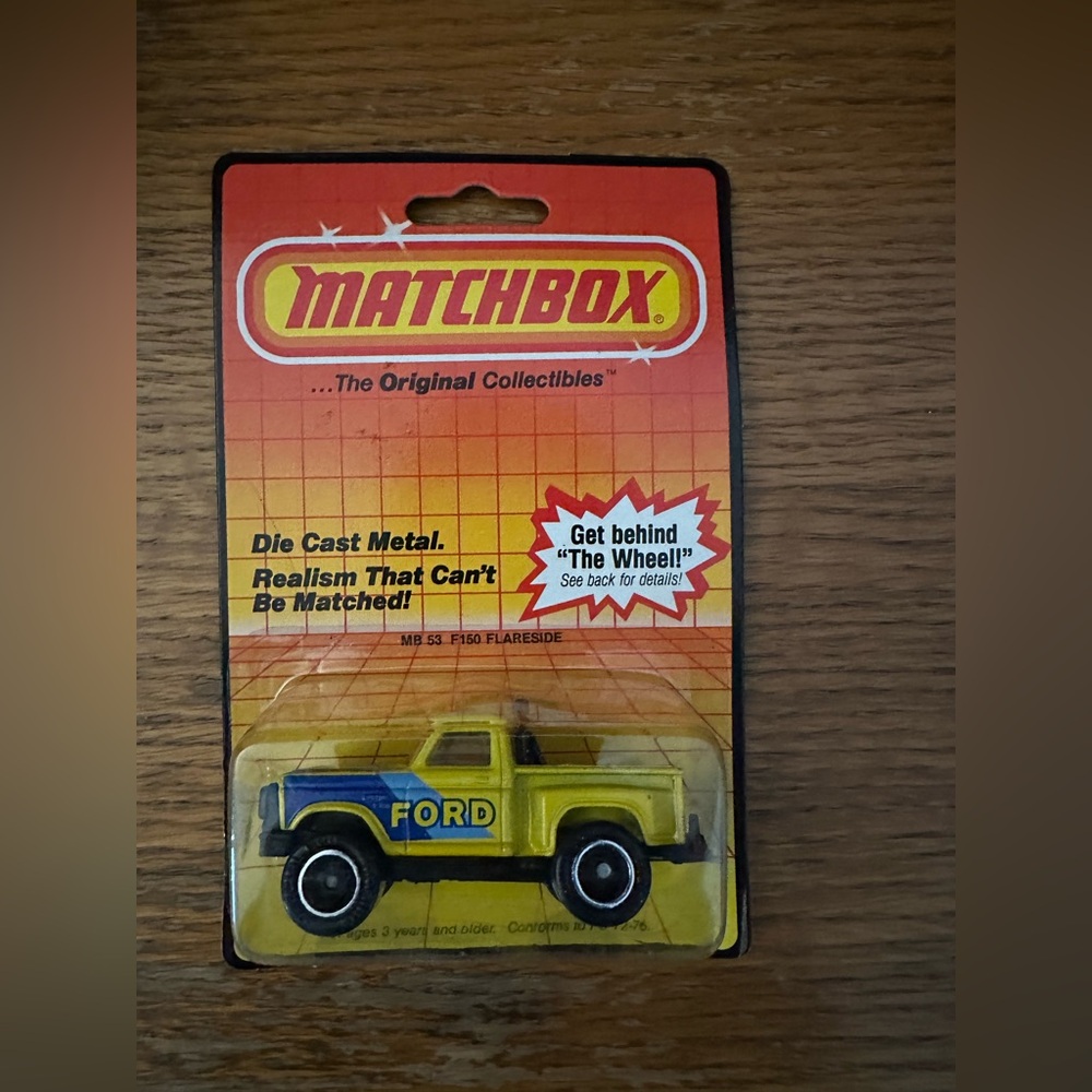 Matchbox die cast metal Ford F150 Flare side  vintage new in box